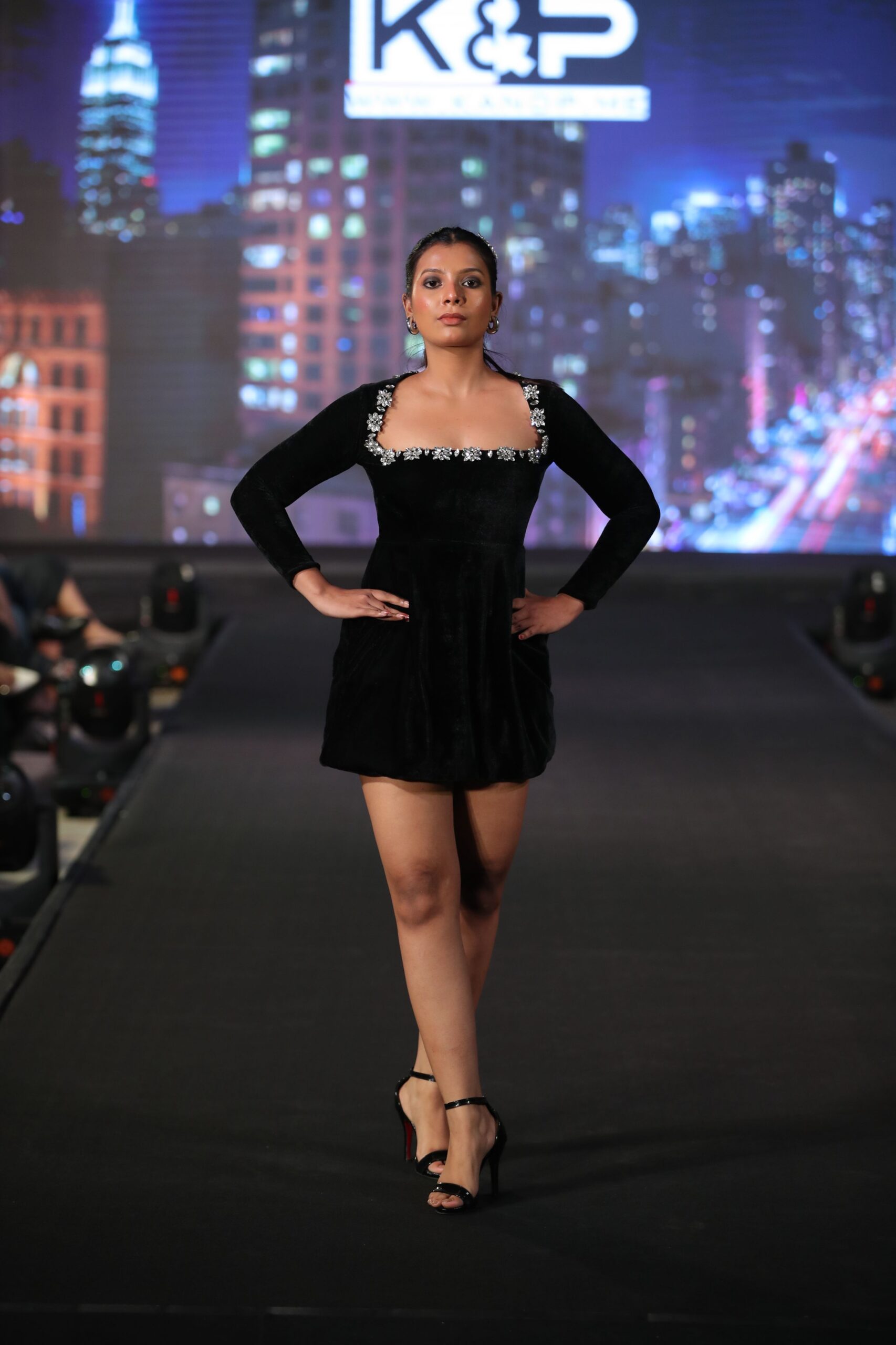 Second image of The Elegant Pobble Black Dress