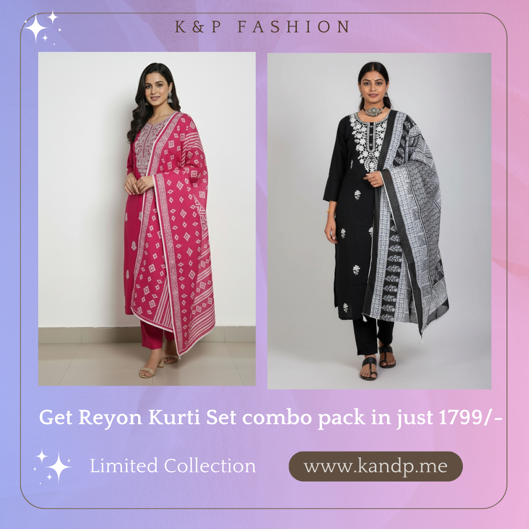 Festive Duo Combo Rayon Kurti Set