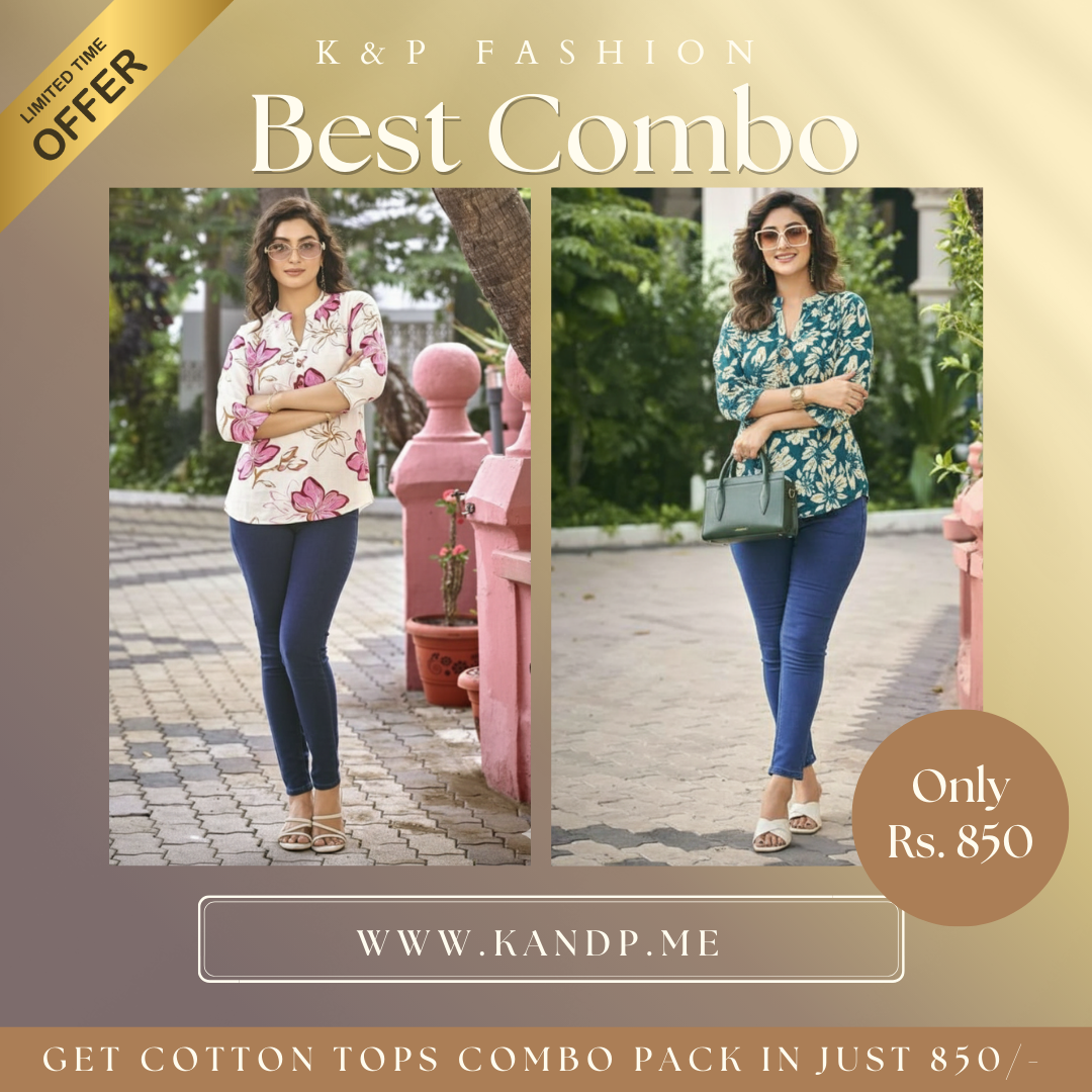 Cotton Tops for Women Best Value Combo (2 Pieces)