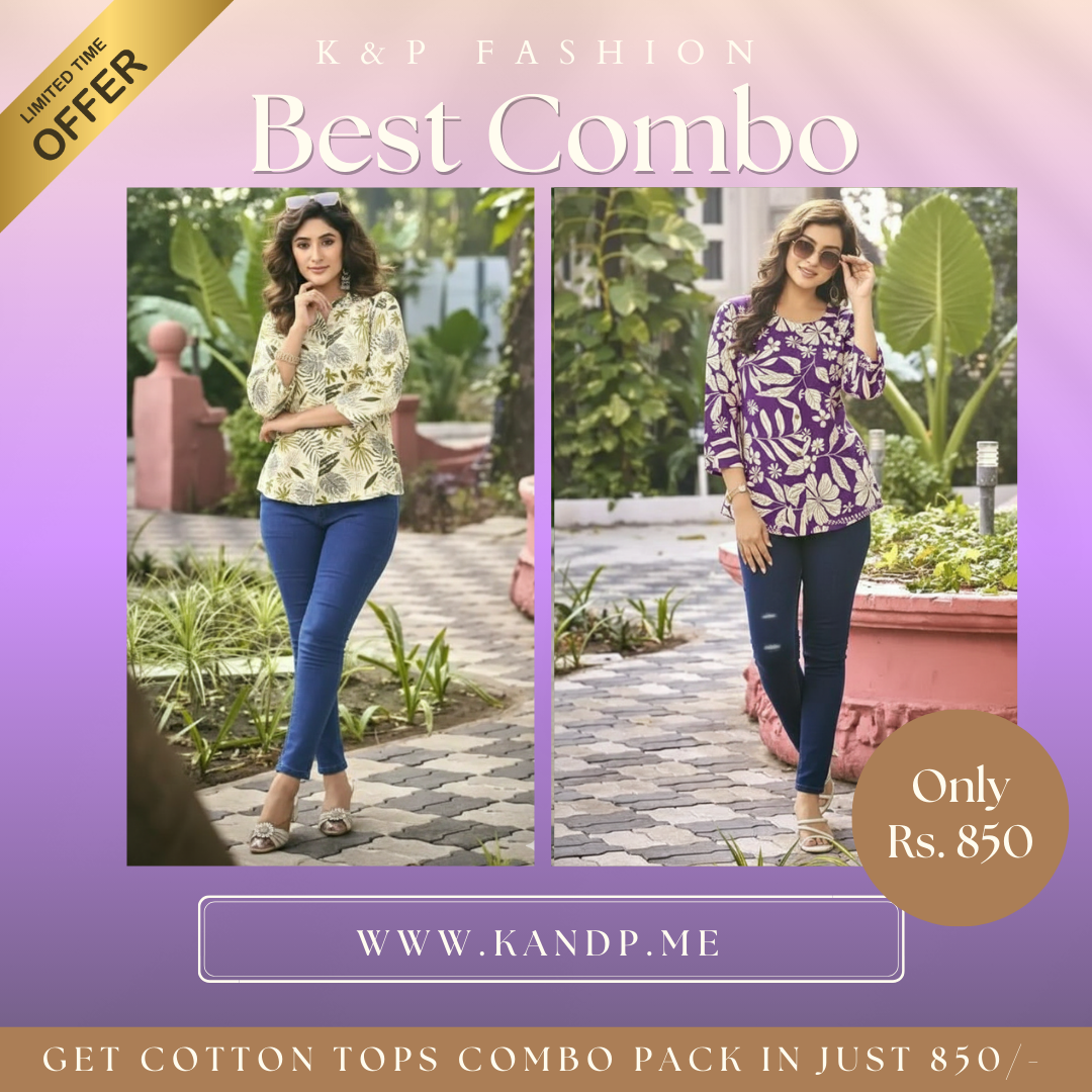 Cotton Tops Combo Pack of 2