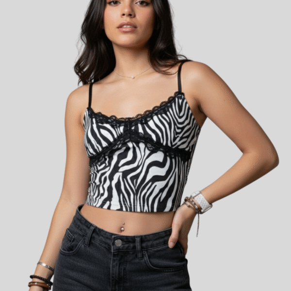 Bold Tiger Print Crop Top