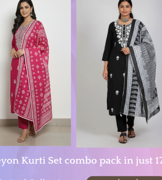 Festive Duo Combo Rayon Kurti Set