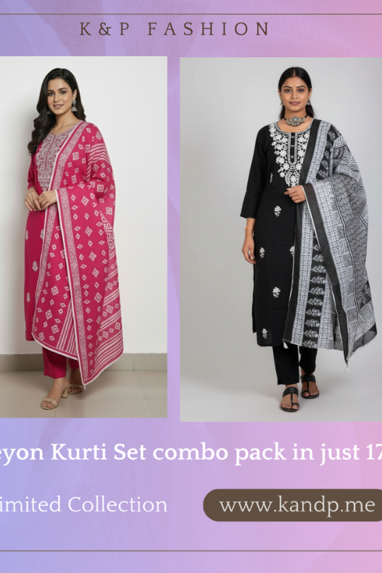 Festive Duo Combo Rayon Kurti Set