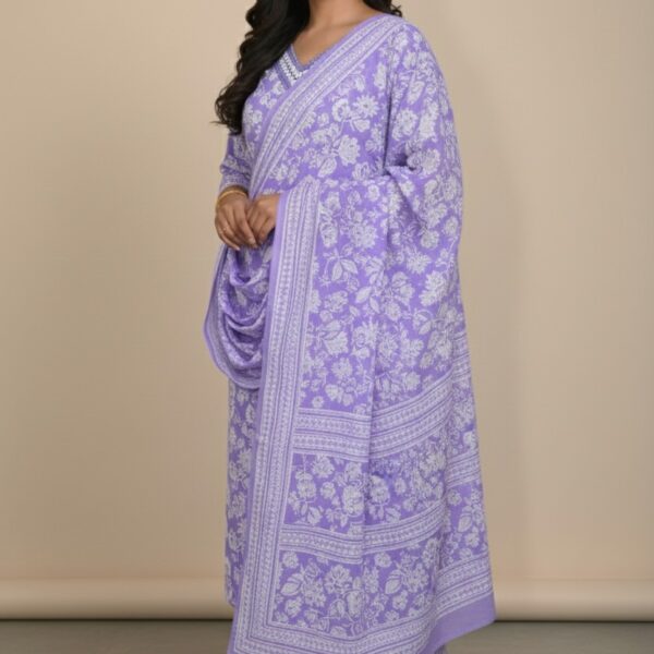 Pure Cotton Kurta Palazzo Dupatta Set