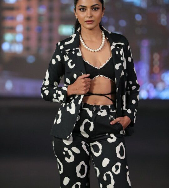 Double Grorgette Print, Polyester Lycra