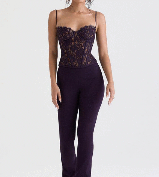 Black Corset Co-ord Set – Bold Elegance