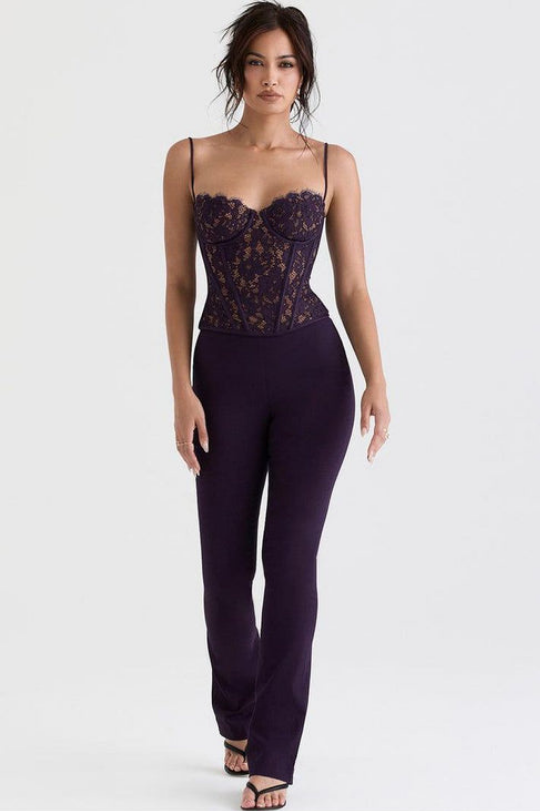 Black Corset Co-ord Set – Bold Elegance