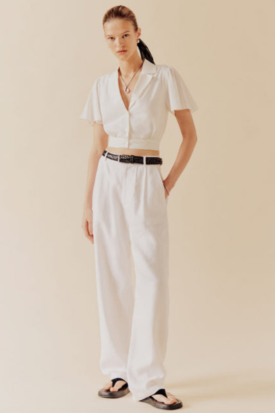 Milky White Cotton Co-ord Set