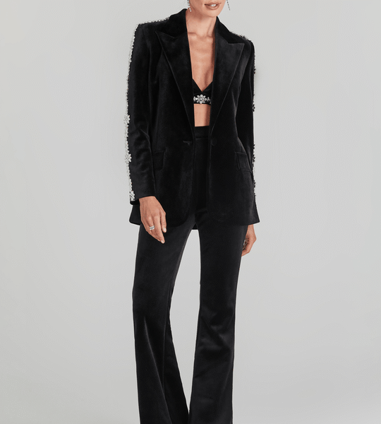 Black Velvet 3-Piece Co-ord Set – Luxe Power Dressing