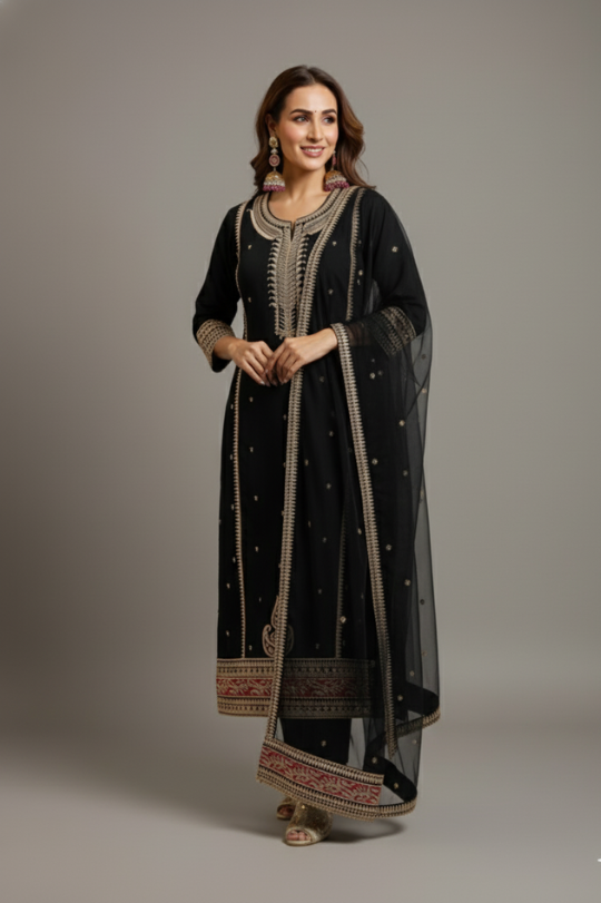 Second image of New Designer Party Wear 3-Piece Suit Set