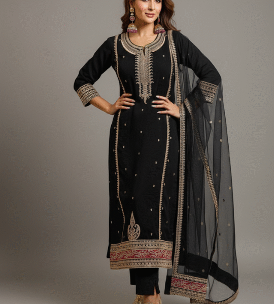 New Designer Party Wear 3-Piece Suit Set