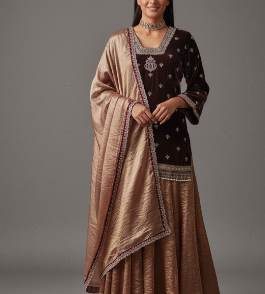 New Top Lehenga Palazzo Dupatta Set