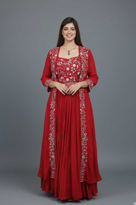 Newly Launched Premium Indo-Western Lehenga Choli Set