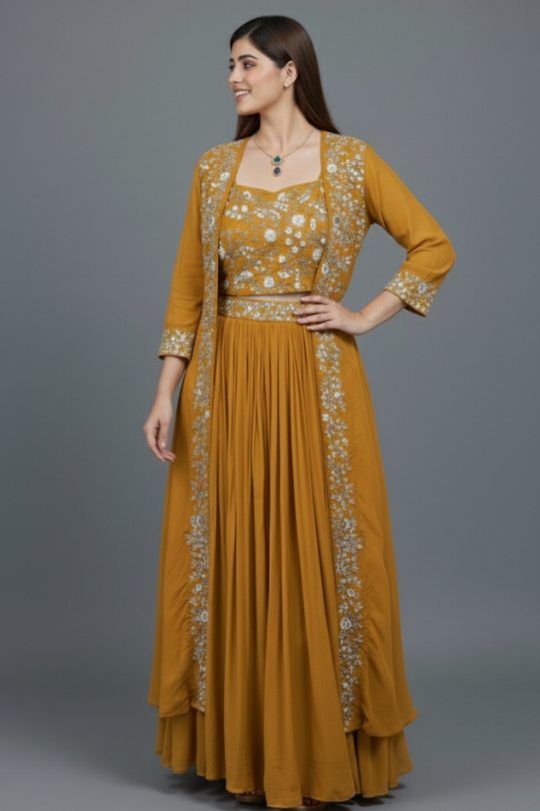 Second image of New Launched Premium Indo-Western Lehenga Choli Set