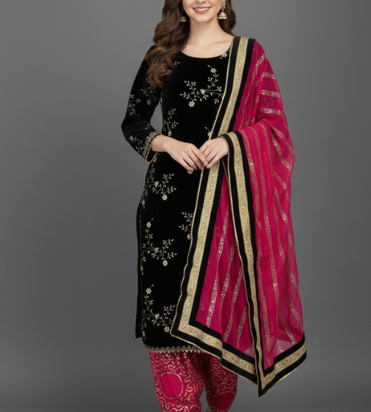 New Launching New Designer Top Dhoti Salwar Dupatta Set