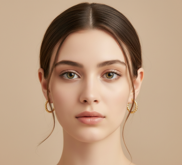 Gold Plated Irregular Hoop Earrings