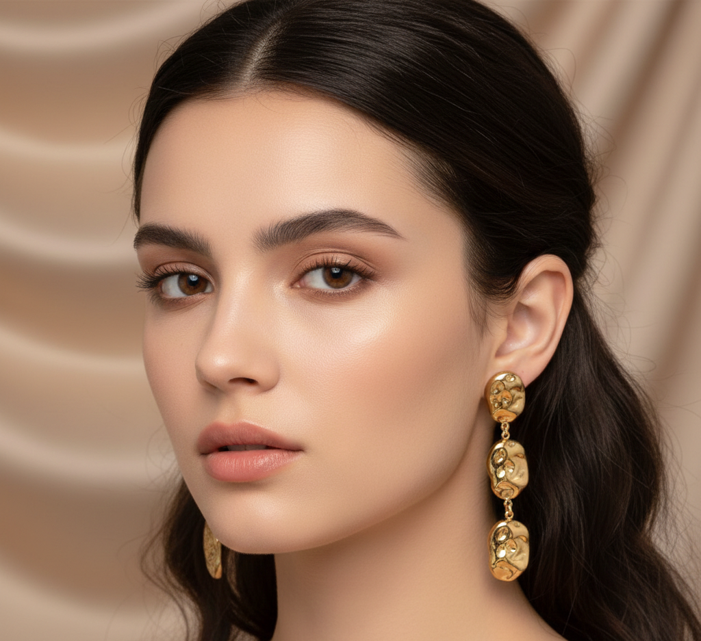 Second image of Modern Classic IG-Style Drop Earrings
