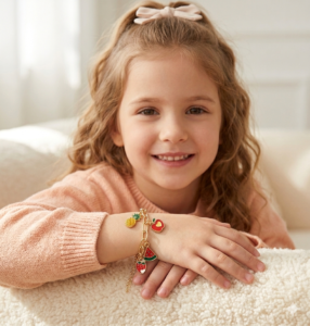kids bracelet, butterfly charm bracelet on www.kandp.me