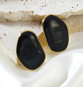 Elevate your everyday style with our Marble Luxe Statement Stud Earrings.