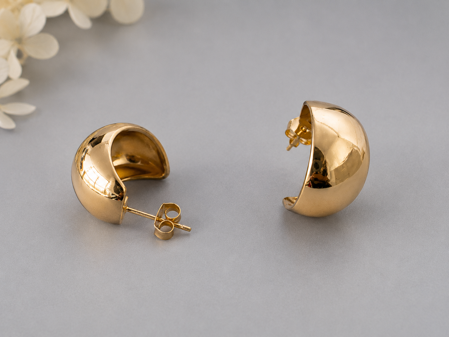 Chunky Gold Hoop Earrings for Women