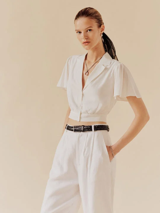 Second image of Milky White Cotton Co-ord Set