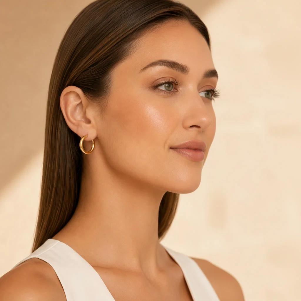 Timeless circular hoop design