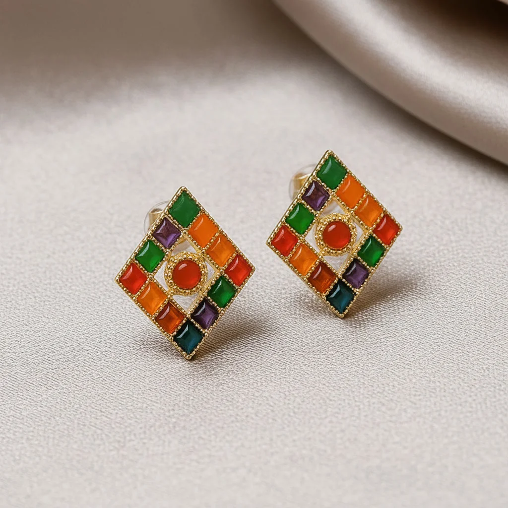 Stylish geometric diamond shape