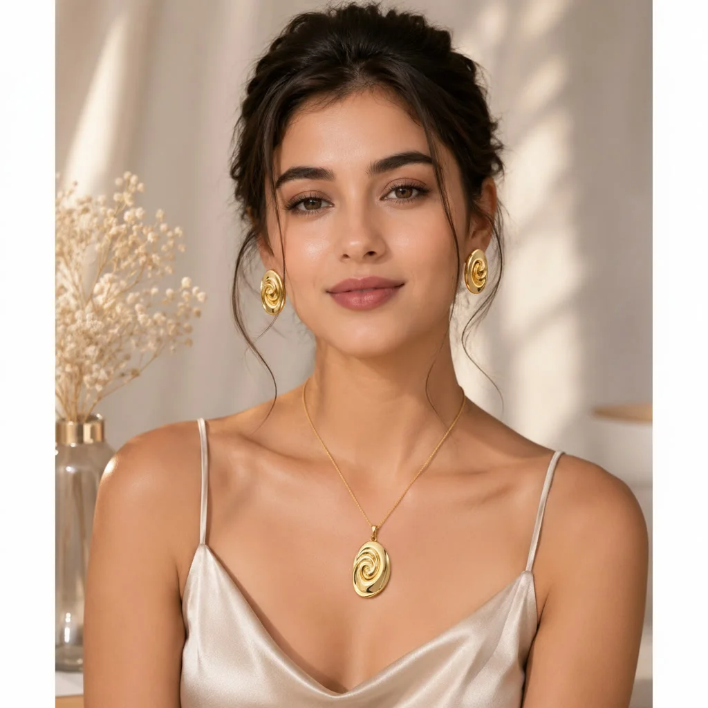 Gold-Plated Pendant Necklace