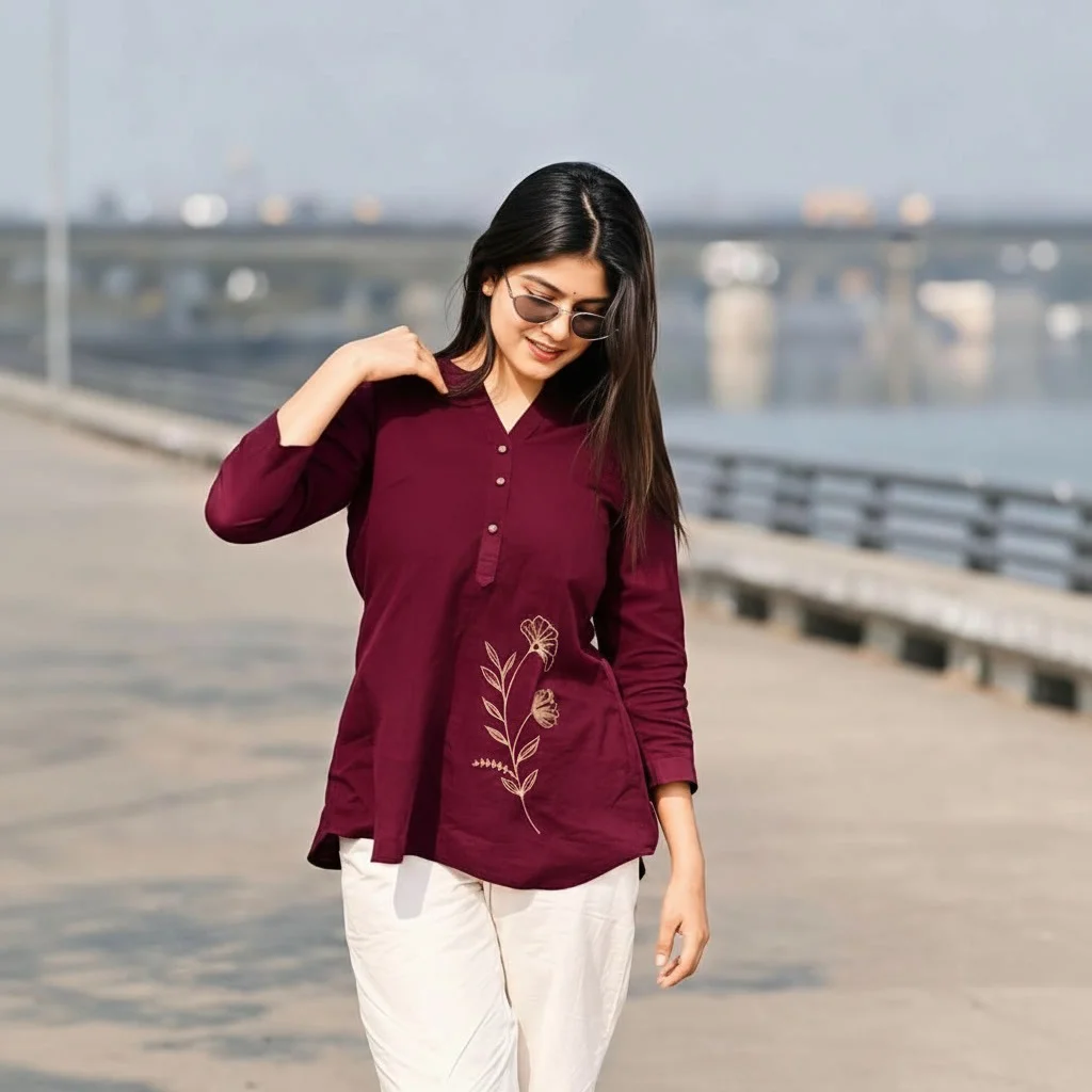 Embroidered Women’s Kurti | Stylish Casual Kurti