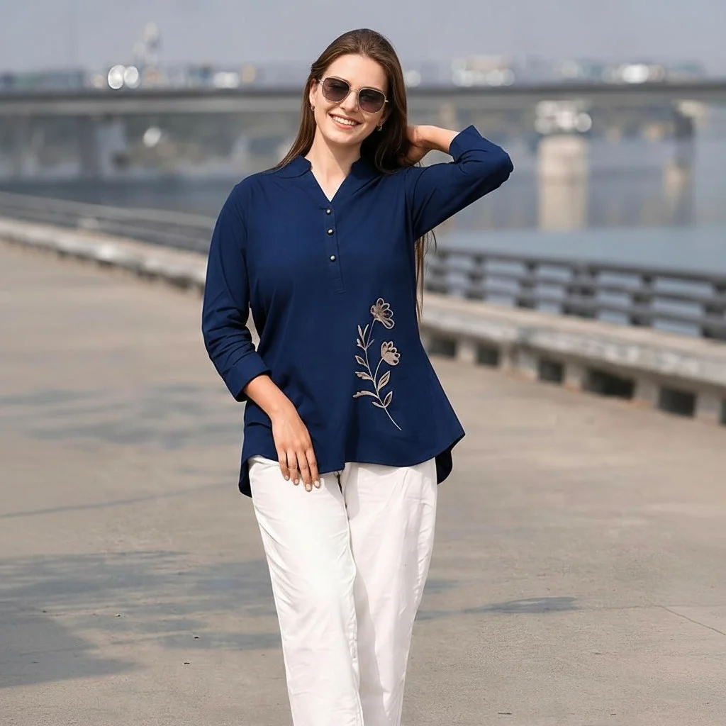 Embroidered Women’s Kurti | Stylish Casual Kurti